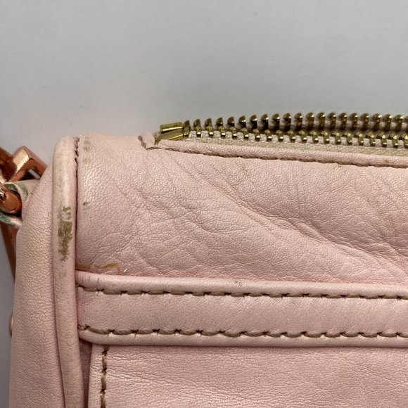 Rebecca Minkoff Mini Mac Crossbody Purse in Pink with Rose Gold Hardware - Picture 8 of 15